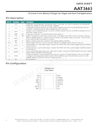 AAT3663IWO-8.4-1-T1 Datasheet Page 2