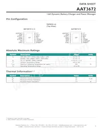 AAT3672IWO-4.2-3-T1 Datasheet Page 3