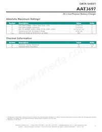 AAT3697IWP-4.2-T1 Datasheet Page 3