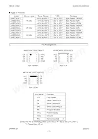 AK93C65CU Datasheet Page 3