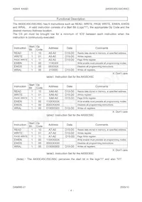 AK93C65CU Datasheet Page 4