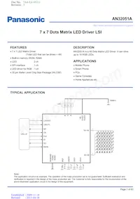 AN32051A-PB Datasheet Cover