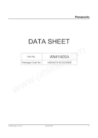 AN41400A-PB Datasheet Copertura