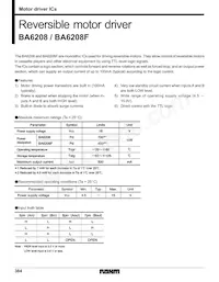BA6208F-E2 Datasheet Cover