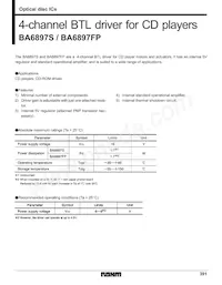 BA6897FP-E2 Datasheet Cover
