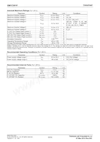 BM1C001F-GE2 Datasheet Page 22