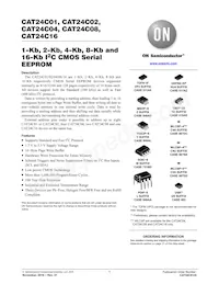 CAT24C01WE-GT3數據表 封面