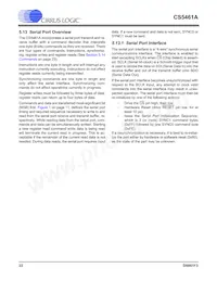 CS5461A-ISZR Datasheet Page 22