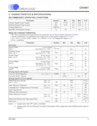 CS5467-ISZR Datasheet Page 7