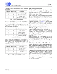 CS5467-ISZR Datasheet Page 21