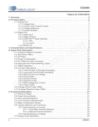 CS5480-INZR Datasheet Page 2