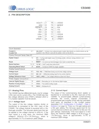 CS5490-ISZR Datasheet Pagina 6