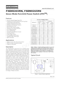 FSDM0265RNC Datenblatt Cover