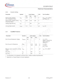 ICE3BR4765JZXKLA1 Datasheet Page 23