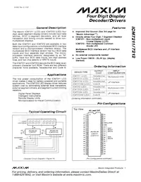 ICM7212AI/D Datasheet Cover