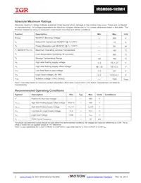 IRSM808-105MHTR Datasheet Page 2