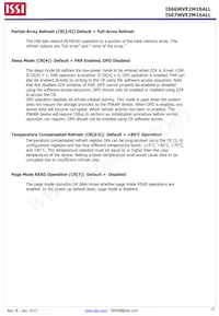 IS66WVE2M16ALL-7010BLI-TR Datasheet Page 17