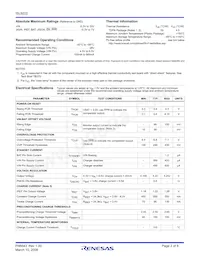 ISL9222IRTZ-T Datasheet Page 2