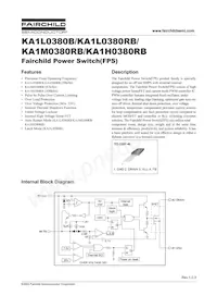 KA1M0380RBYDTU Datasheet Cover