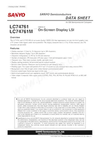 LC74761M-9006-E Datasheet Cover