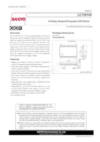 LC75814V-MPB-E Datasheet Cover