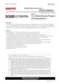 LC75897PW-E Datasheet Cover