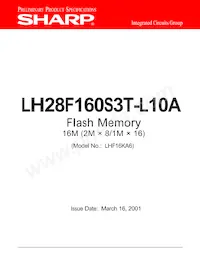 LH28F160S3T-L10A Datasheet Cover