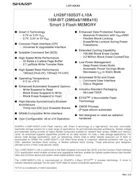 LH28F160S3T-L10A Datasheet Page 4
