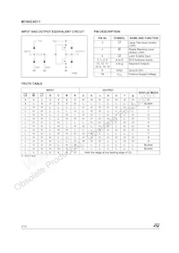 M74HC4511RM13TR Datasheet Pagina 2