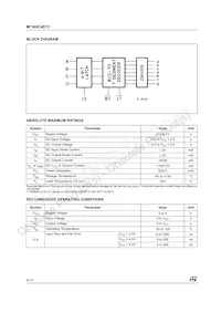 M74HC4511RM13TR Datasheet Pagina 4