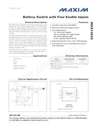 MAX14525ETA+T Datasheet Cover