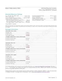 MAX17600ATA+T Datasheet Page 2