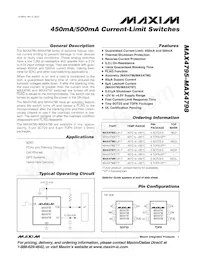 MAX4798ETT+T Datenblatt Cover