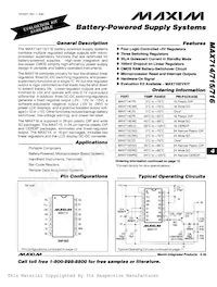 MAX714CPE Datasheet Cover