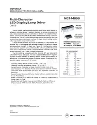MC14489BP數據表 封面