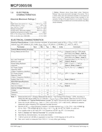 MCP3906T-I/SS Datasheet Page 2