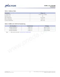 MT48LC2M32B2TG-6A IT:JTR Datasheet Page 2
