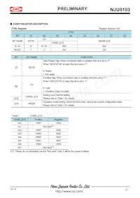 NJU9103KV1-TE3 Datasheet Page 9