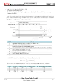 NJU9103KV1-TE3 Datasheet Page 21