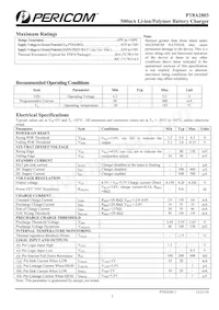 PT8A2803ZEE Datasheet Page 2