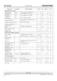 RT5036GQW Datasheet Page 12