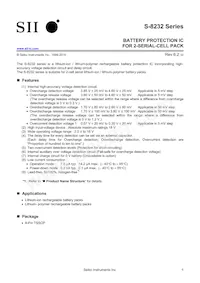 S-8232PCFT-T2-G Datasheet Copertura