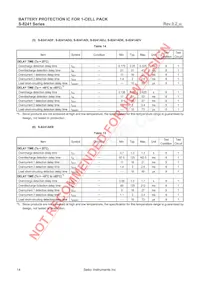 S-8241AEEMC-GEET2G Datasheet Page 14