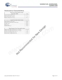 S29WS512R0SBHW200 Datasheet Page 3