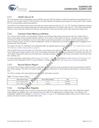S29WS512R0SBHW200 Datasheet Page 22