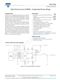 SIC778ACD-T1-GE3 Datasheet Cover