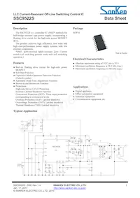SSC9522S Datasheet Cover