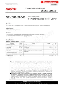 STK681-200-E Datasheet Cover