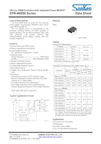 STR-A6061HD Datasheet Copertura