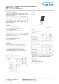 STR-W6052S Datasheet Copertura